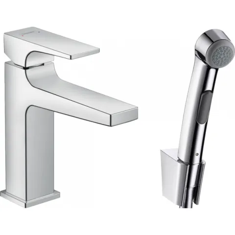 Смеситель Hansgrohe Metropol для раковины с гигиеническим душем, хром