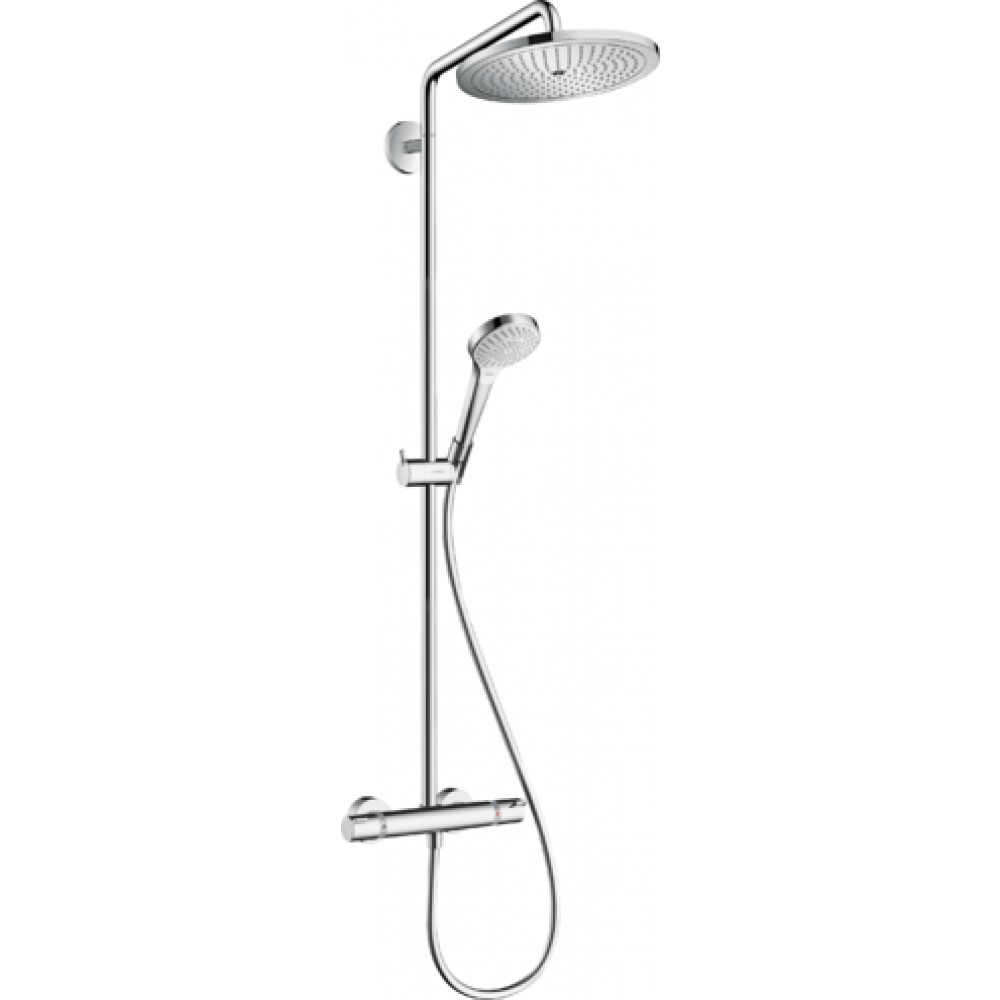 Душевая система Hansgrohe Croma Select S Showerpipe 280 1jet с термостатом, хром
