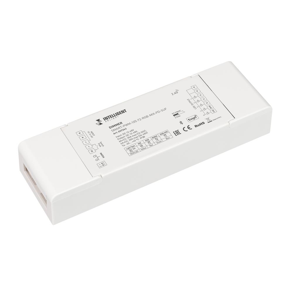 Диммер Arlight SMART-PWM-105-72-RGB-MIX-PD-SUF (12-48V, 5x6A, TUYA BLE, 2.4G)