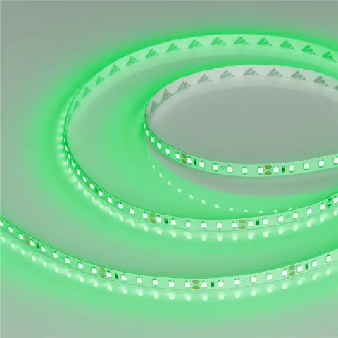 Светодиодная лента Arlight RT-A120-8mm 24V Green(9.6 W/m, IP20, 2835, 5m)