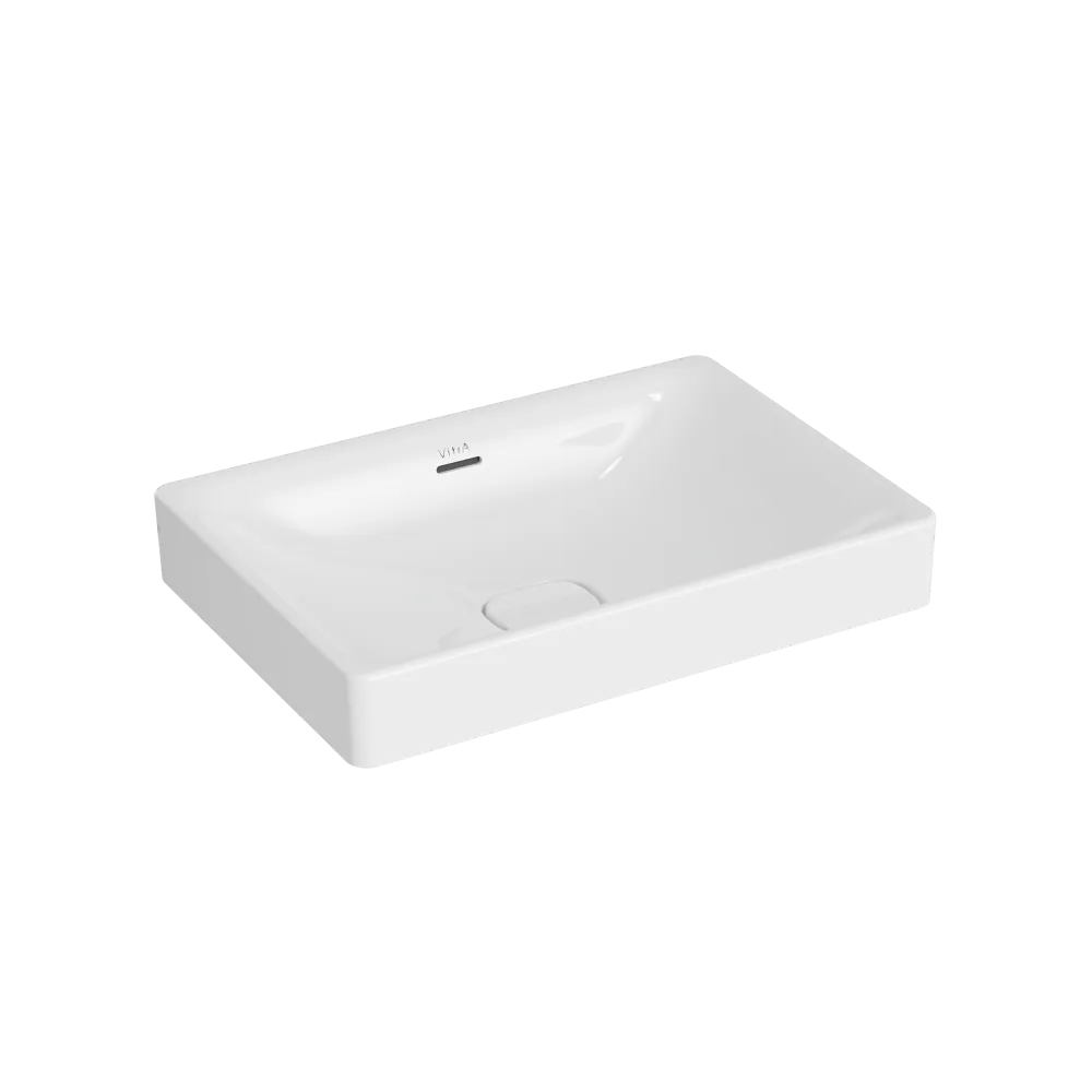 Раковина чаша VitrA Metropole 60 x 40 см накладная белая антибактериальное покрытие Hygiene, белый