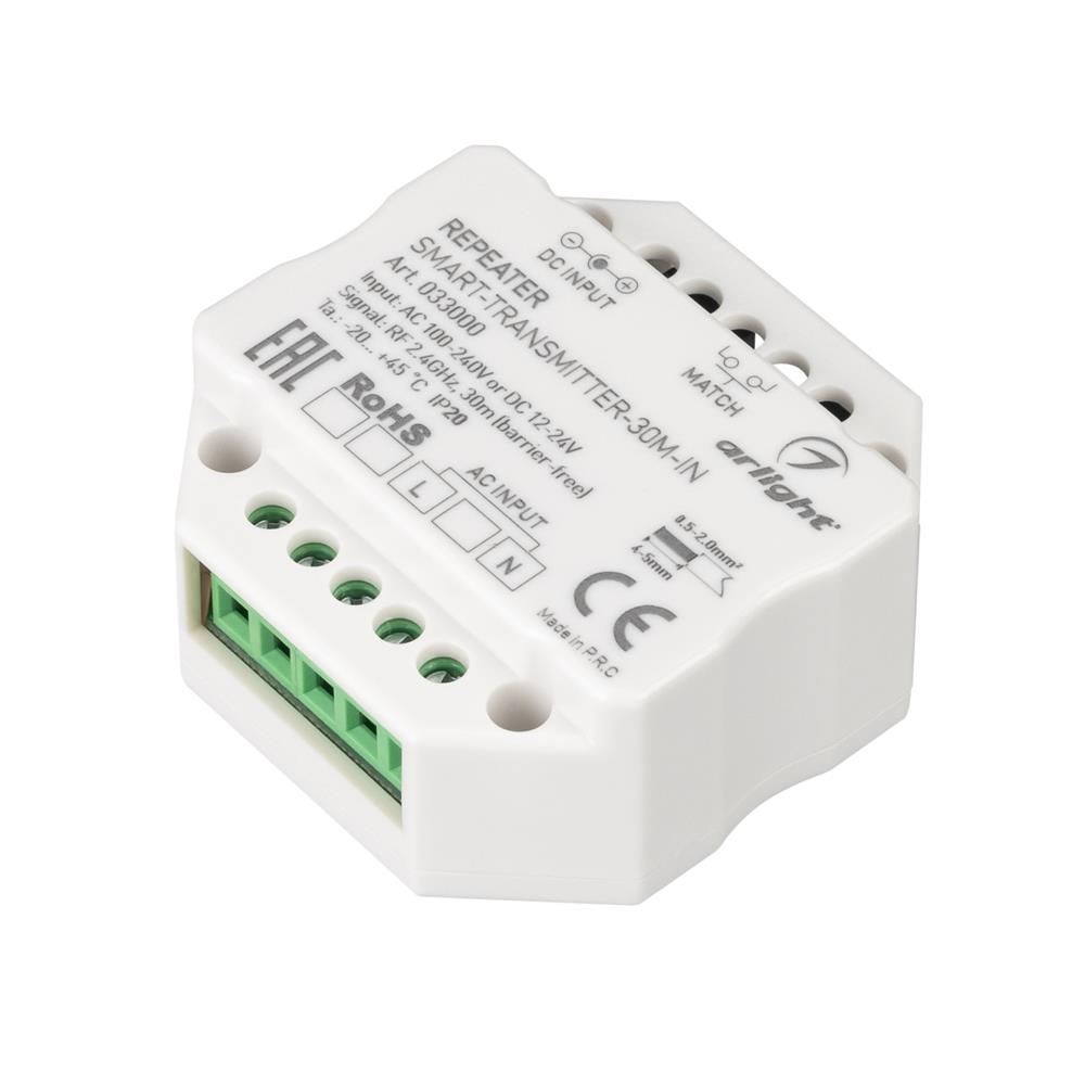 Контроллер-усилитель Arlight SMART-TRANSMITTER-30M-IN (230V, 2.4G)