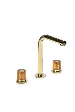 Смеситель из стены Boheme AURA на 3 отв ELEGANTE AMBER, золото