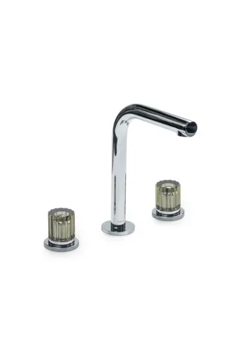 Смеситель из стены Boheme AURA на 3 отв ELEGANTE GREEN, хром