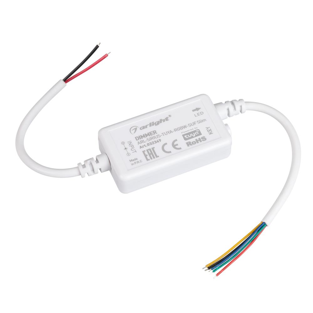 Диммер Arlight ARL-SIRIUS-TUYA-RGBW-SUF Slim (12-24V, 4x1.5A, 2.4G)