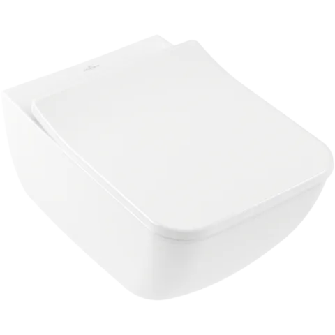 Унитаз с открытым смывным краем Villeroy & Boch Venticello, настенный, с DirectFlush, альпийский белый