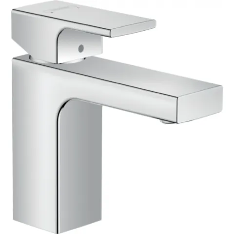 Смеситель для раковины 100, со сливным гарнитуром Hansgrohe Vernis Shape, хром