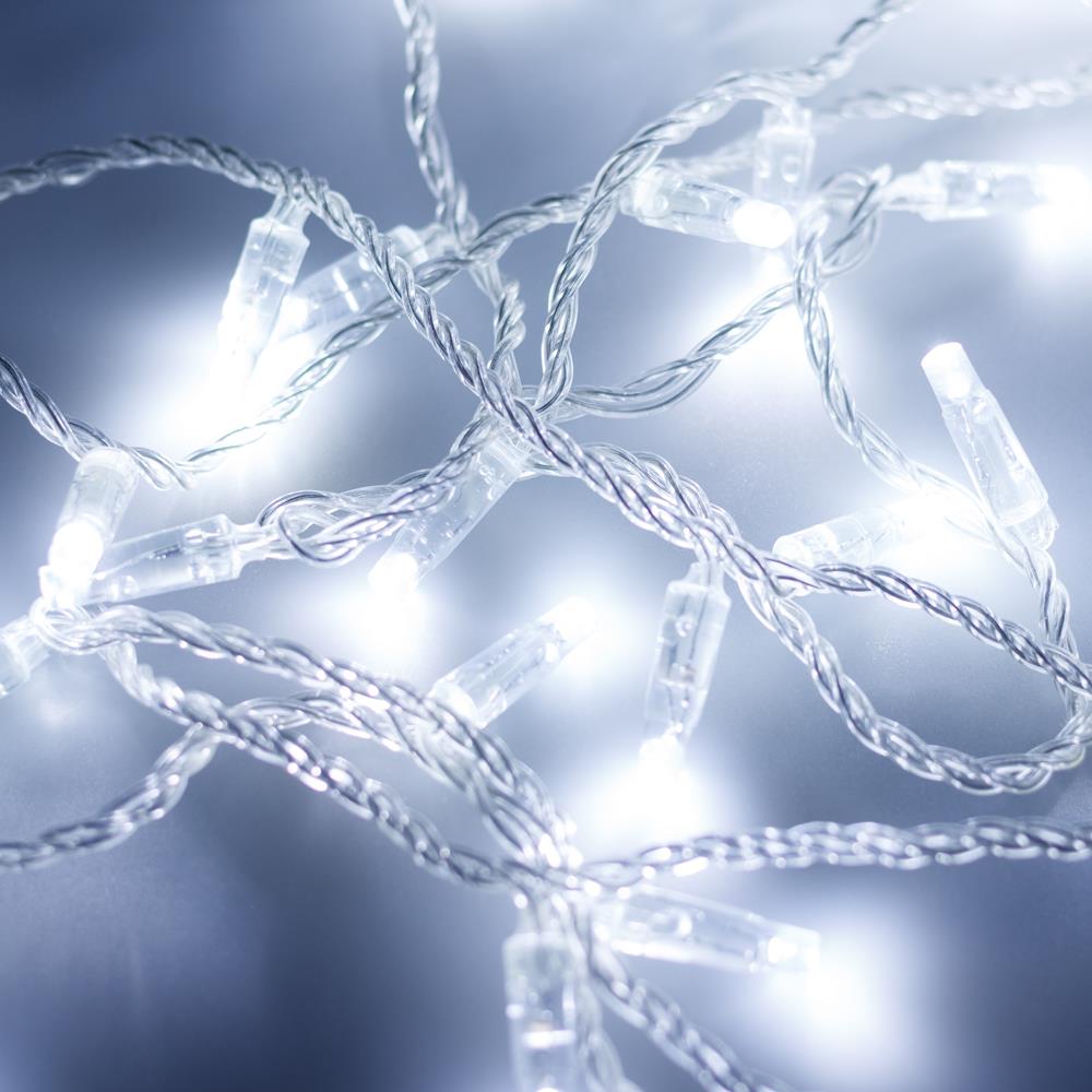 Светодиодная гирлянда Ardecoled ARD-STRING-CLASSIC-10000-CLEAR-100LED-FLASH WHITE (230V, 7W)