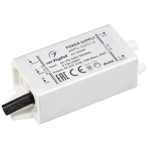 Блок питания Arlight ARPV-24012-D (24V, 0.5A, 12W)