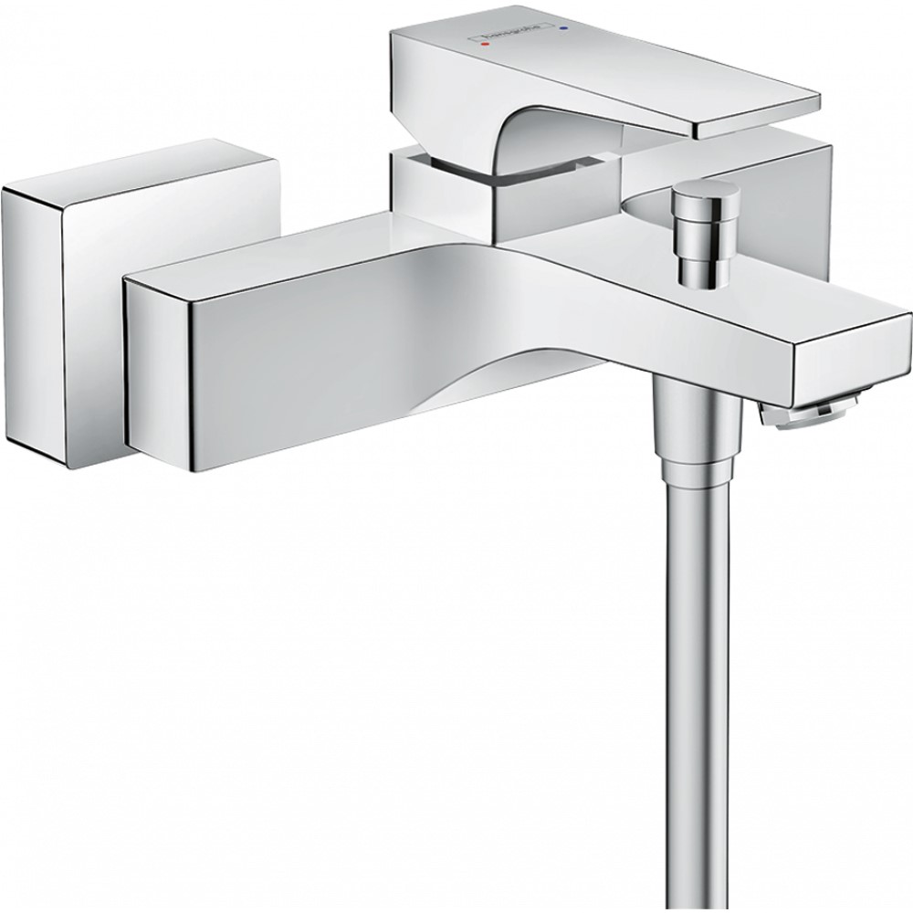 Смеситель Hansgrohe Metropol для ванны, однорычажный, внешнего монтажа, с рычажной рукояткой, хром