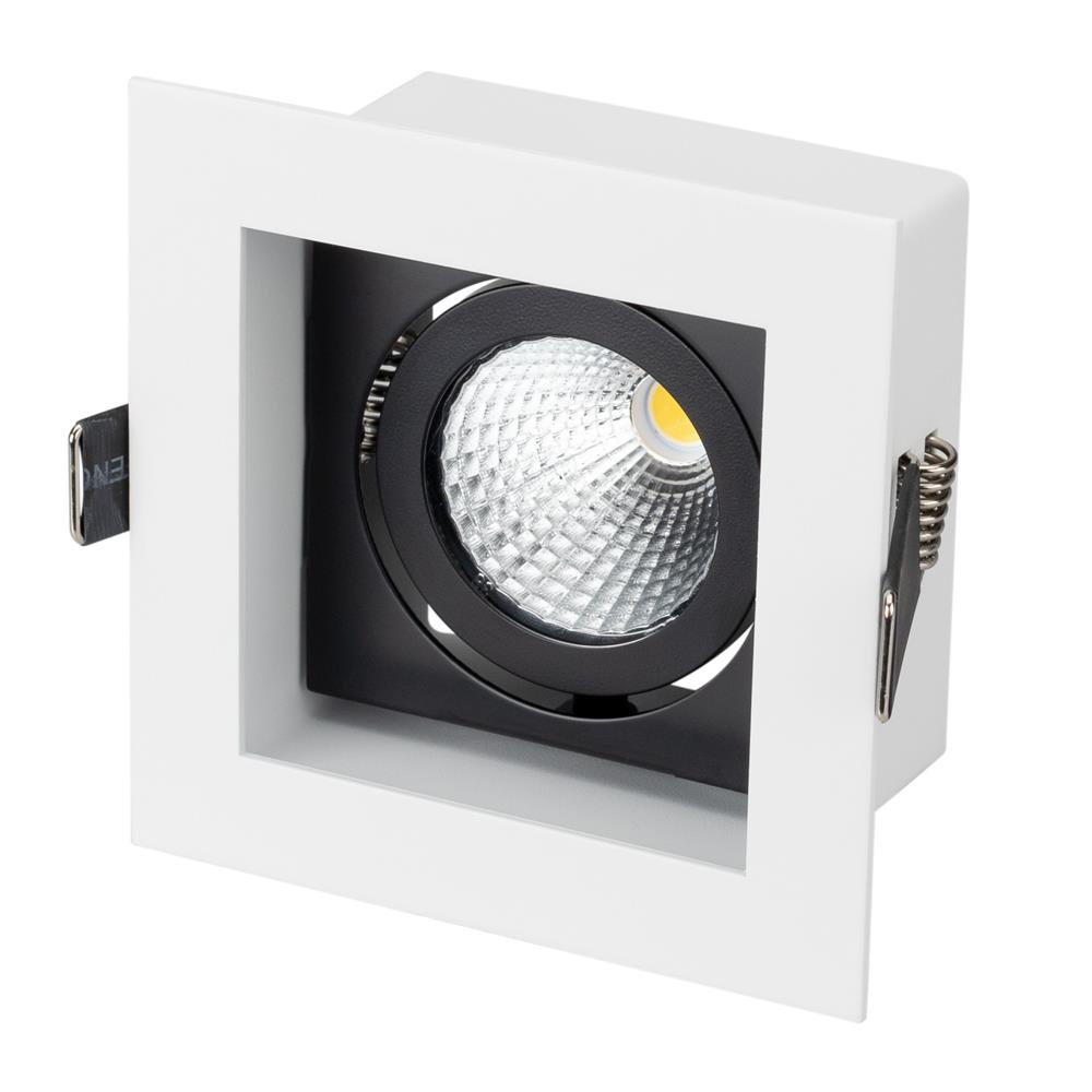 Светильник Arlight CL-KARDAN-S102x102-9W Warm (WH-BK, 38 deg)