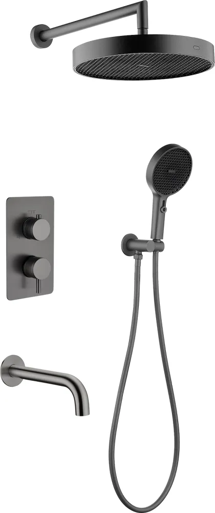 Комплект для душа Boheme Cell, графит