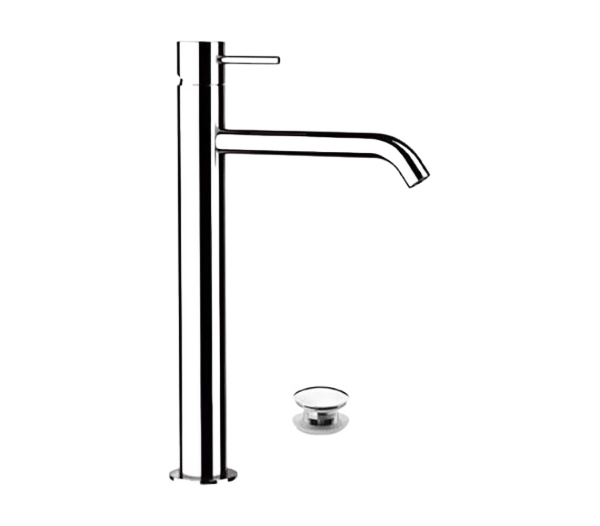 Смеситель для раковины высокий с донным клапаном Remer X10LXL, хром
