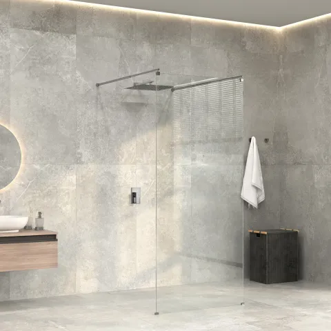 Душевая перегородка WasserKRAFT Vechte 60W46, хром