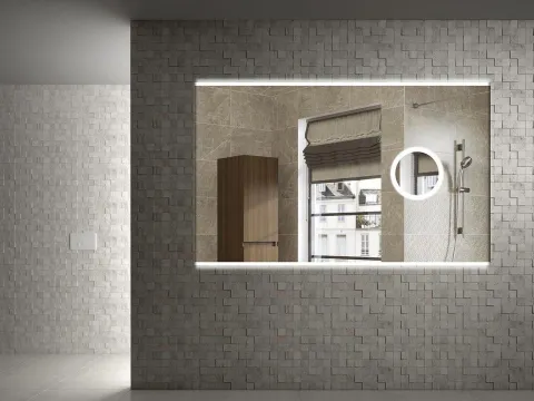 Зеркало с увеличением и подсветкой 100х60 см ArmadiArt Vallessi
