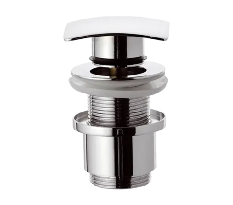Донный клапан click-clack короткий без перелива 1 1/4" Remer 904SCC2114, хром