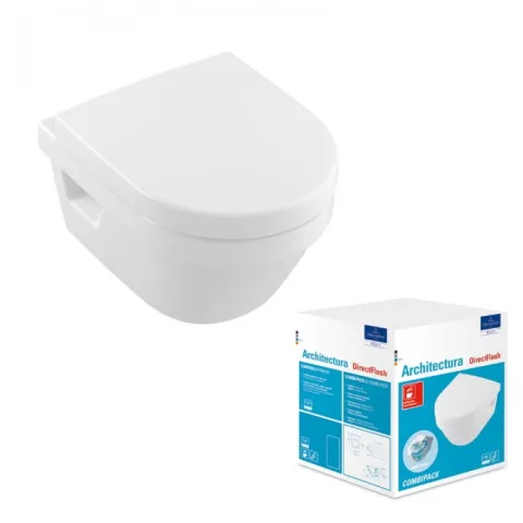 Унитаз подвесной Villeroy & Boch Architectura, альпийский белый