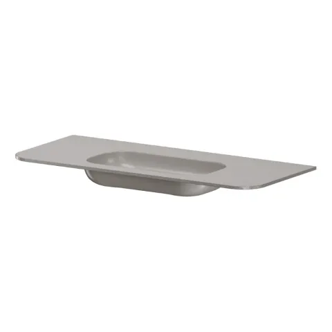 Раковина моноблок ArmadiArt VOI 120см STONE FINISH STONE GREY
