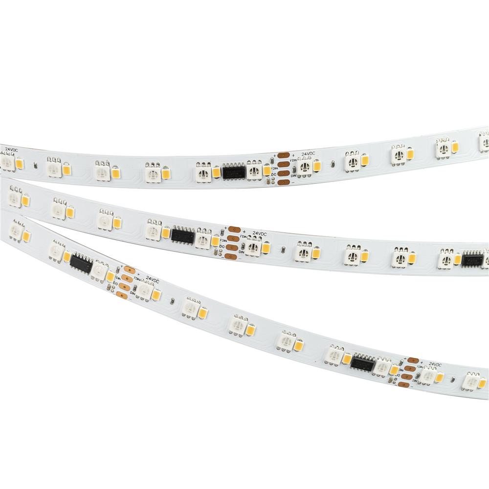 Светодиодная лента герметичная Arlight SPI-P-BA120-14mm 24V RGBW-Warm-PX6-BPT (16 W/m, IP66, 5060/2835, 5m)