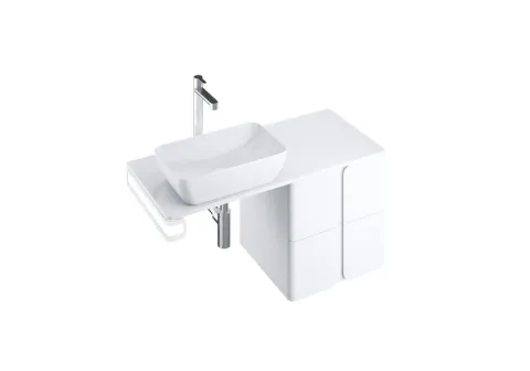 Тумба под умывальник RAVAK SD Balance 500, белый/белый