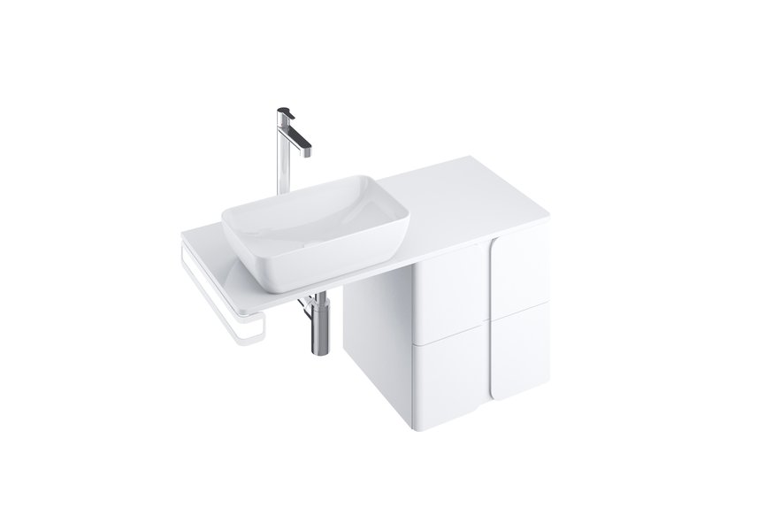 Тумба под умывальник RAVAK SD Balance 500, белый/белый