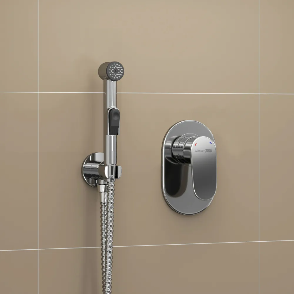 Встраиваемый комплект для биде со шлангом WasserKRAFT A11057 120 см