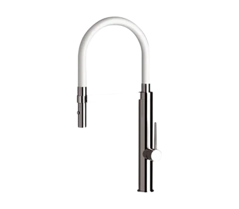 Смеситель для кухни высокий с гибким изливом Remer NK525, хром