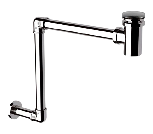 Сифон для раковины нержавеющая сталь 1 1/4" Remer 977X114, хром