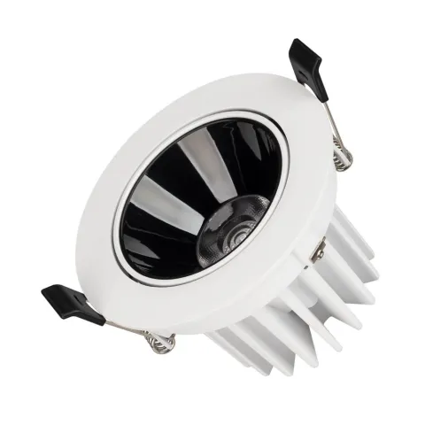 Светильник Arlight MS-FORECAST-BUILT-TURN-R102-12W Warm3000 (WH-BK, 32 deg, 230V)
