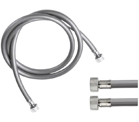 Шланг для душа PVC цвета серый металлик 150см Remer 332MT150, хром