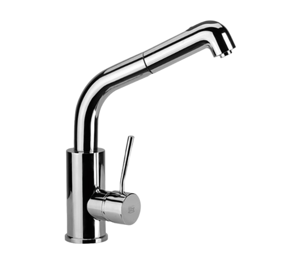 Смеситель для кухни с вытяжным изливом Remer N83C, хром