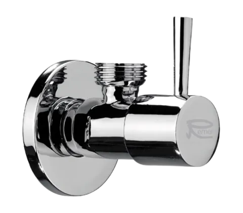 Кран угловой для подключения смесителей 1/2х10 Remer 128L1210, хром