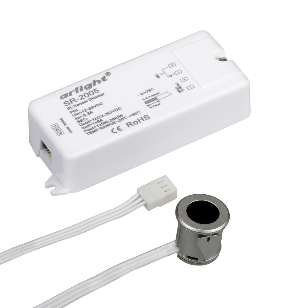 Диммер Arlight SR-2005 Silver-R (12-36V, 96-288W, IR-Sensor)
