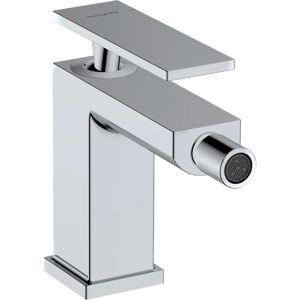 Смеситель для биде Hansgrohe Tecturis E со сливным гарнитуром, хром