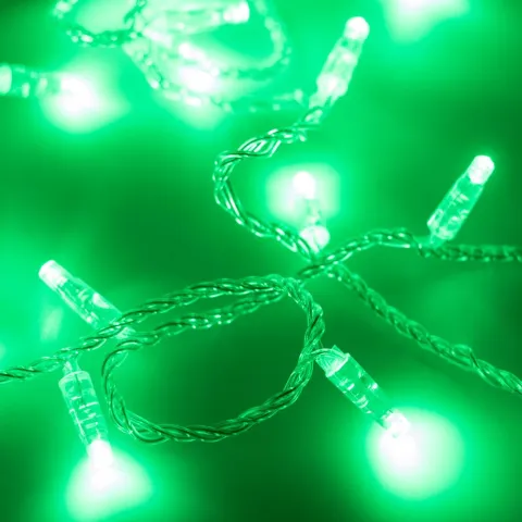 Светодиодная гирлянда Ardecoled ARD-STRING-CLASSIC-10000-CLEAR-100LED-FLASH GREEN (230V, 7W)