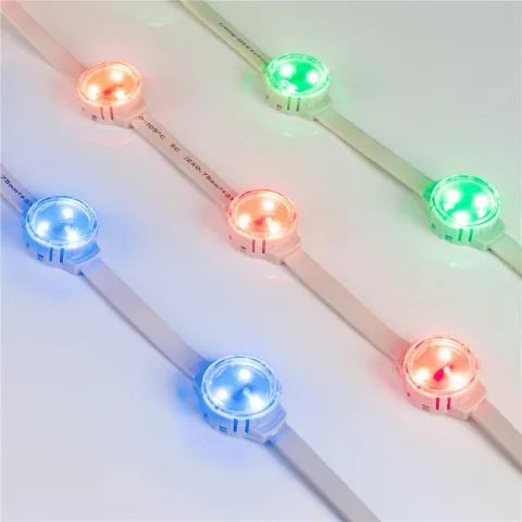 Модуль управляемый Arlight SOLEX-DMX-3535-3-12V RGB 120deg (D30x16mm, 0.75W, IP67)