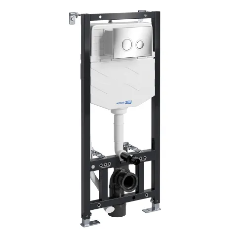Система инсталляции для унитазов WasserKRAFT Aller 10TLT.010.ME, кнопка CH01, хром
