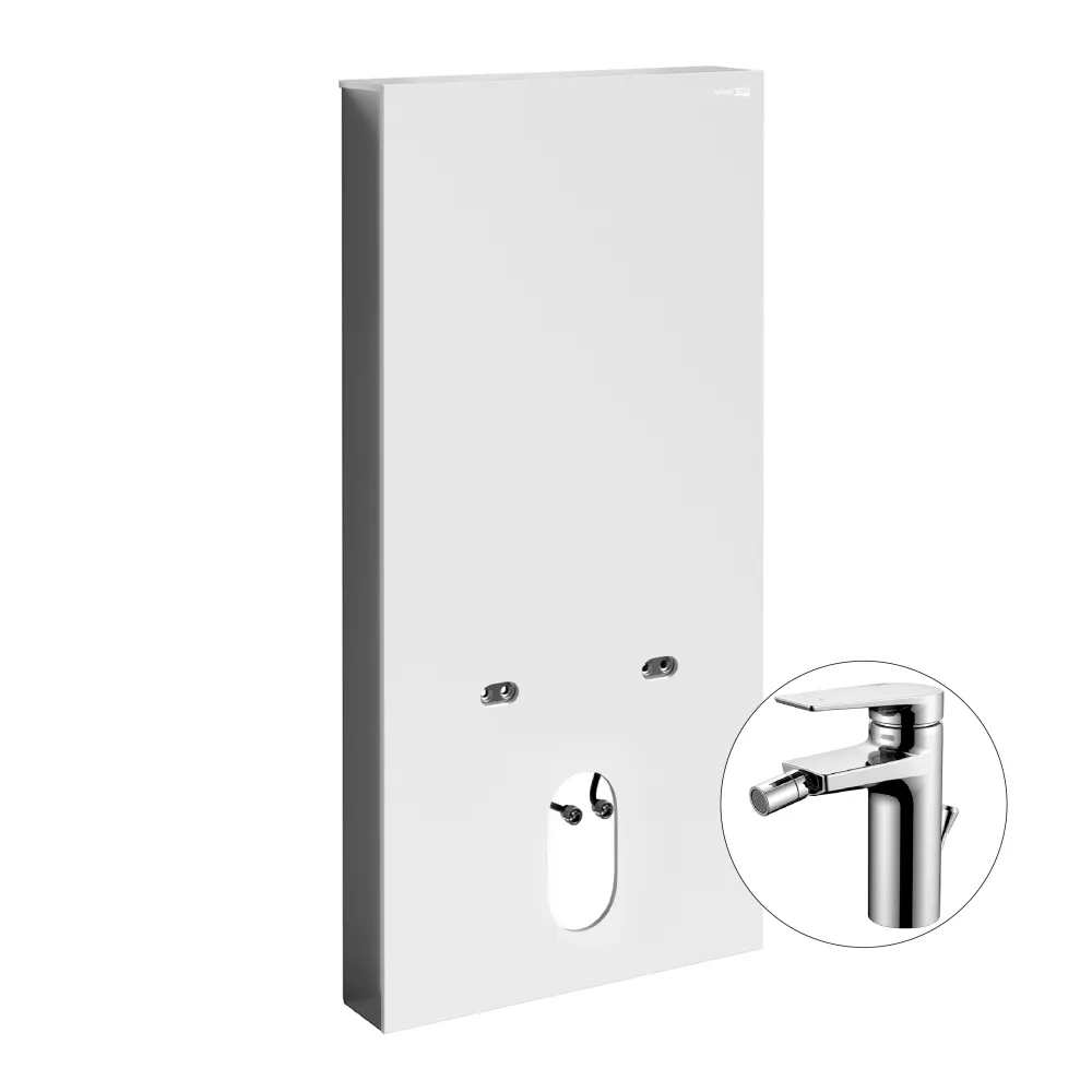 Комплект для биде со смесителем WasserKRAFT Naab 86BDT.050.WH.SQ3206