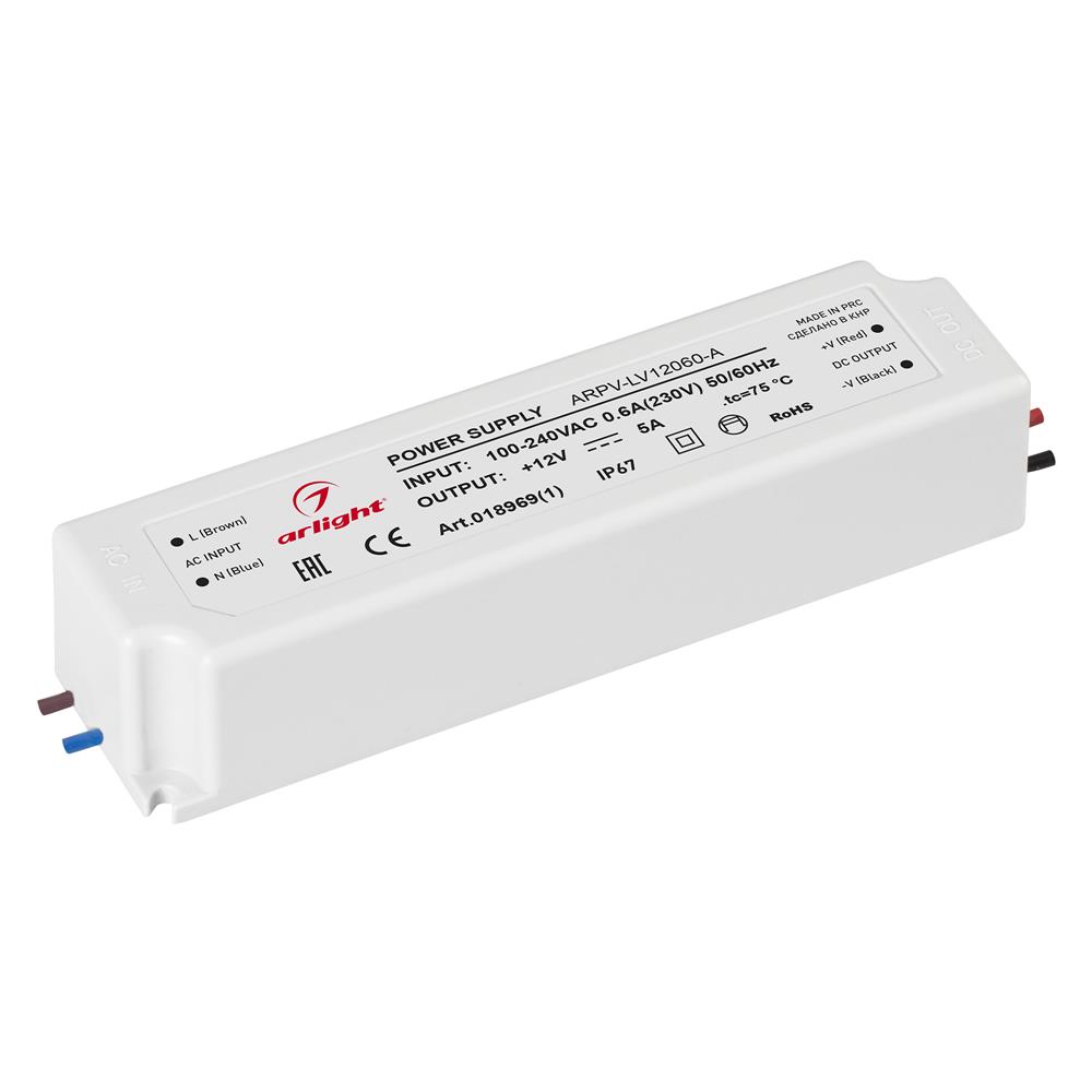 Блок питания Arlight ARPV-LV12060-A (12V, 5.0A, 60W)