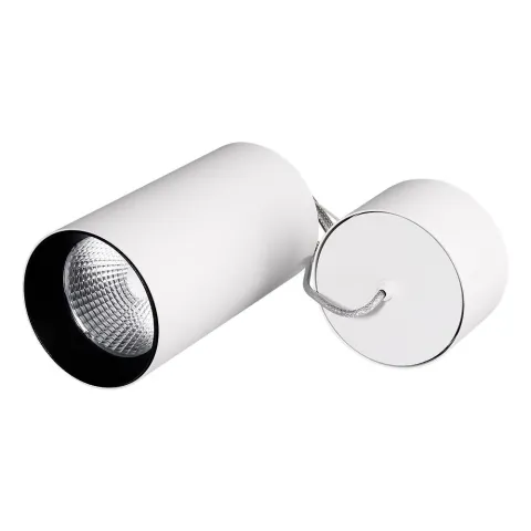 Светильник подвесной Arlight SP-POLO-R85-2-15W Warm White 40deg (White, Black Ring)