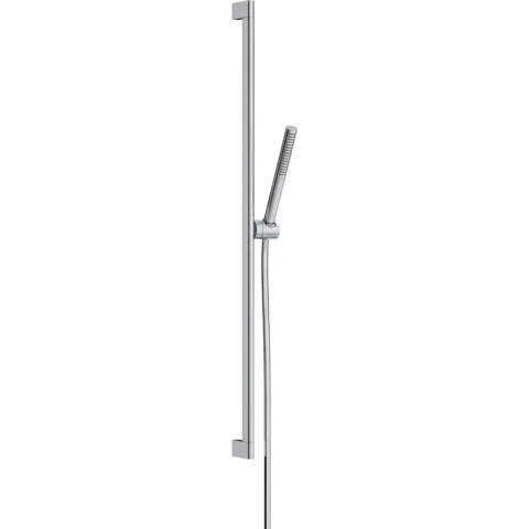 Душевой гарнитур Hansgrohe Pulsify S 100 1jet EcoSmart со штангой 90 см, хром