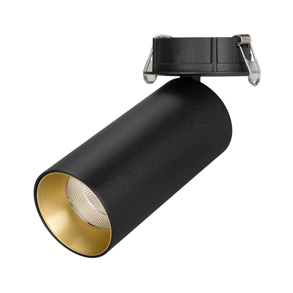 Светильник Arlight SP-POLO-BUILT-R65-8W Warm3000 (BK-GD, 40 deg)