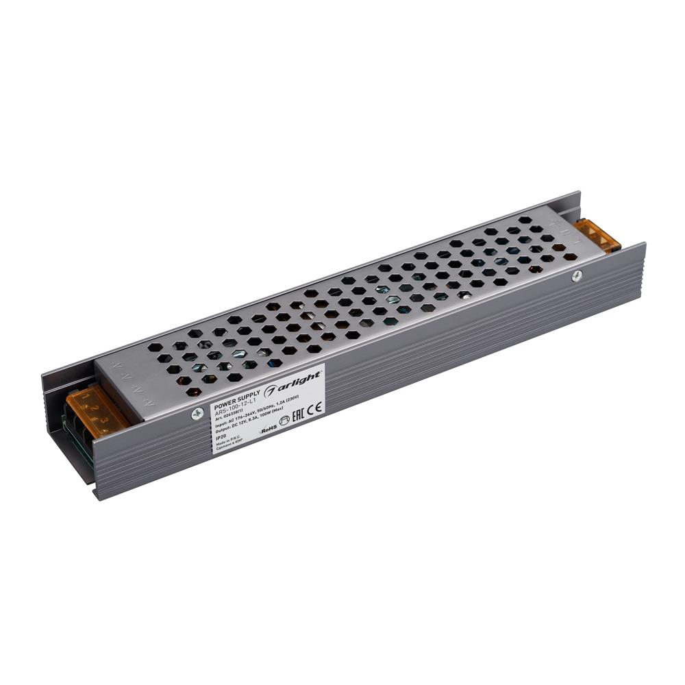 Блок питания Arlight ARS-100-12-L1 (12V, 8.3A, 100W)