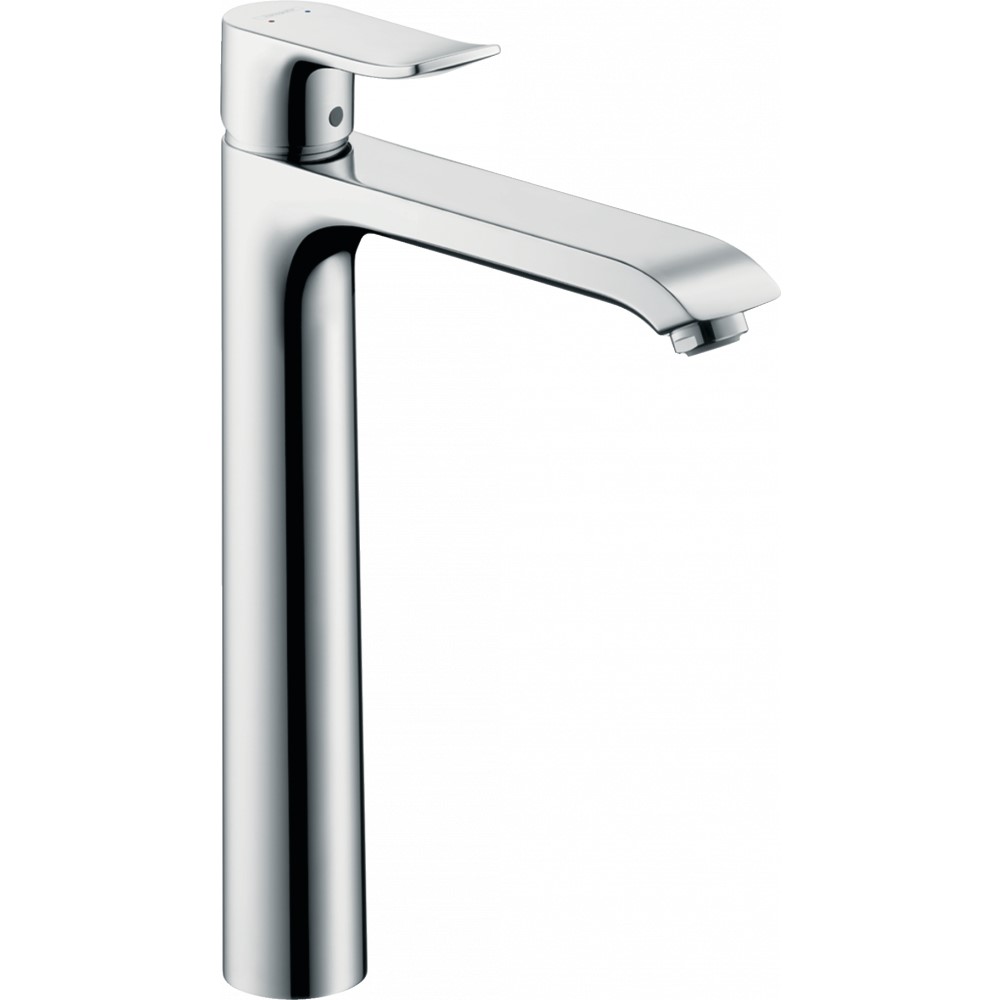 Смеситель Hansgrohe Metris для раковины в форме таза со сливным гарнитуром, хром