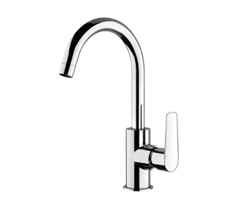 Смеситель для раковины поворотный излив Remer V72C, хром
