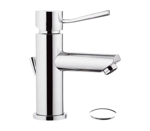 Смеситель для раковины с донным клапаном Remer N10, хром