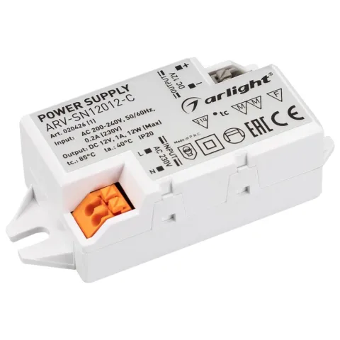 Блок питания Arlight ARV-SN12012-C (12V, 1A, 12W)