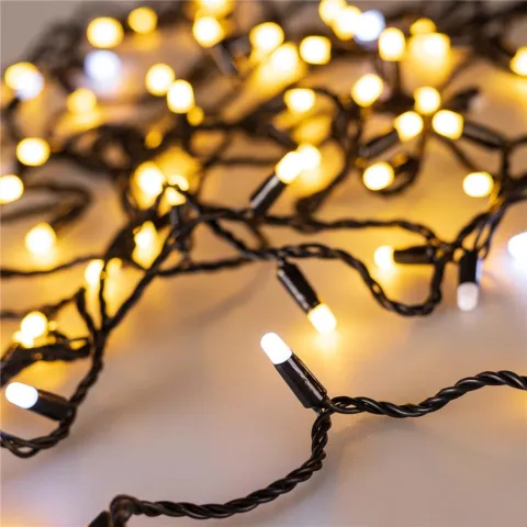 Светодиодная гирлянда Ardecoled ARD-STRING-CLASSIC-10000-BLACK-100LED-MILK-FLASH Warm (230V, 7W)