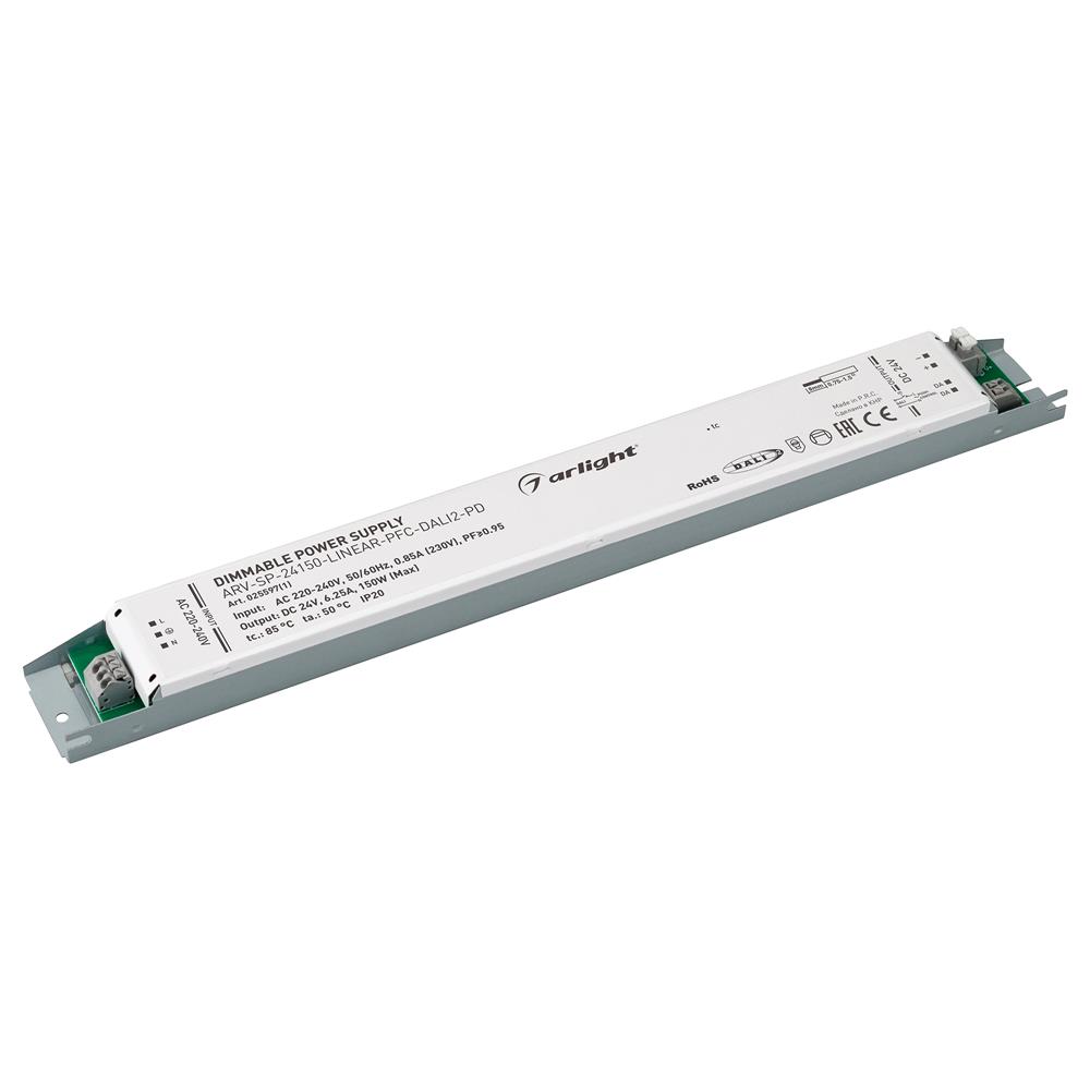 Блок питания Arlight ARV-SP-24150-LINEAR-PFC-DALI2-PD (24V, 6.25A, 150W)