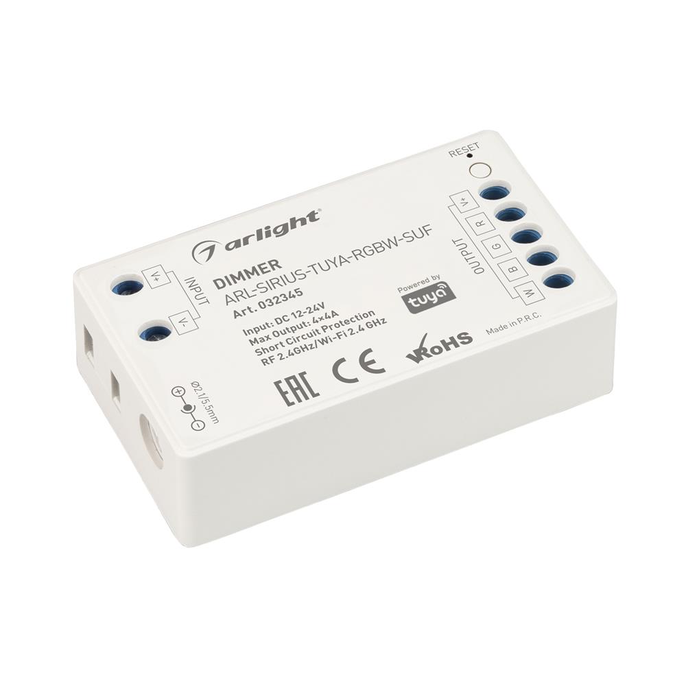 Диммер Arlight ARL-SIRIUS-TUYA-RGBW-SUF (12-24V, 4x4A, 2.4G)